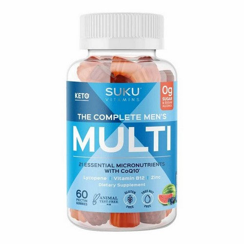 The Complete Mens Multi Gummy Vitamins Mixed Fruit Passion 60 Gummies by SUKU Vitamins