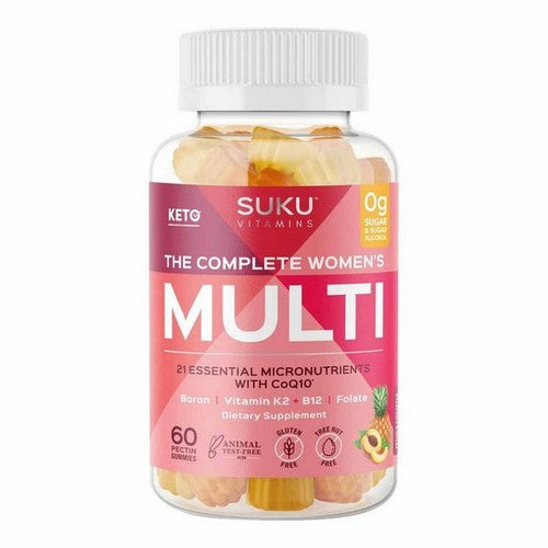 The Complete Women's Multi Gummy Vitamin Peach And Pineapple 60 Gummies by SUKU Vitamins