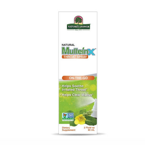 Natural MulleinX Throat Spray 2 Oz by Nature's Answer