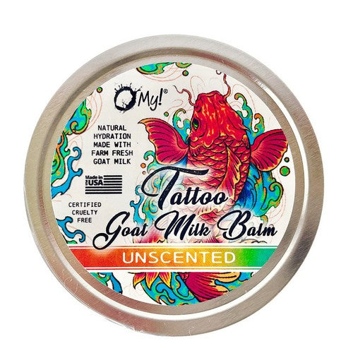 Goat Milk Tattoo Balm Tin Unscented 2 Oz by O MY!