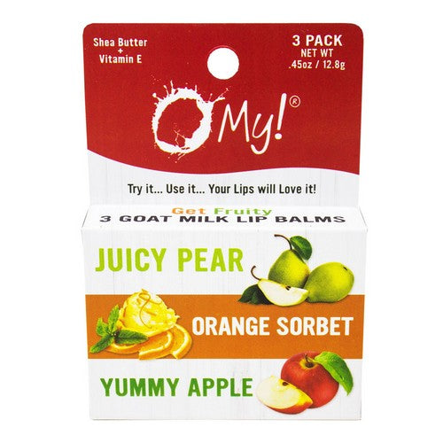 Goat Milk Lip Balm Get Fruity 3 Count by O MY!