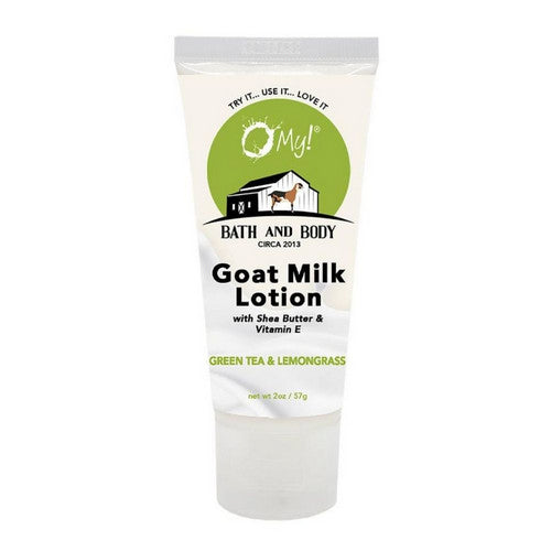 Green Tea And Lemongrass Goat Milk Lotion 2 Oz by O MY!