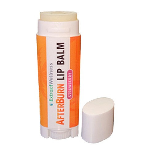 Afterburn Strawberry Lip Balm 25 Count by Extract Wellness