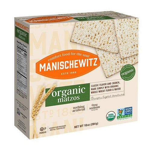 Organic Matzos 10 Oz (Case Of 12) by Manischewitz