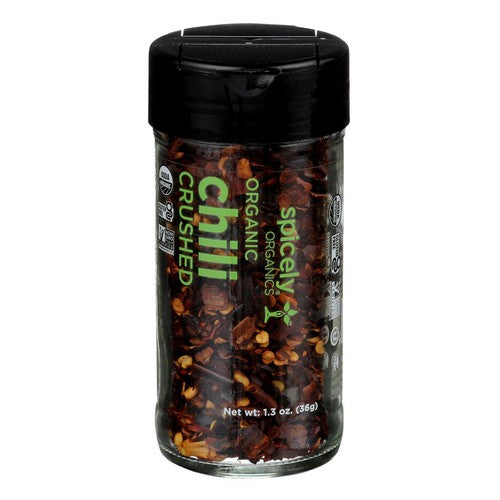 Organic Chili Pepper Crushed 1.3 Oz (Case Of 3) by Spicely Organics
