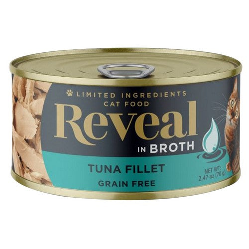 Tuna Fillet In Broth Wet Cat Food 2.47 Oz (Case Of 24) by Reveal