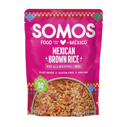 Mexican Brown Rice Ready To Eat 8.8 Oz (Case Of 6) by Somos