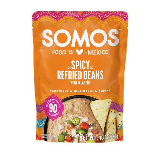 Spicy Refried Beans 10 Oz (Case Of 6) by Somos