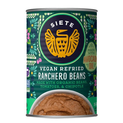 Ranchero Beans Vegan Refried 16 Oz (Case Of 12) by Siete