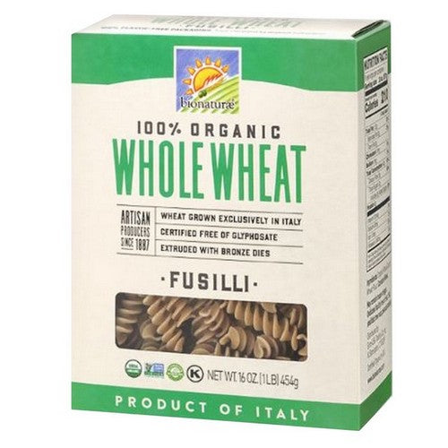 Organic Whole Wheat Fusilli 16 Oz(Case Of 12) by Bionaturae