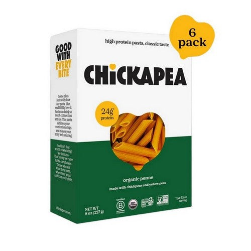 Organic Chickpea And Lentil Penne Pasta 8 Oz(Case Of 6) by Chickapea