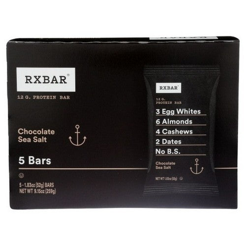 Protein Bar Chocolate Sea Salt 5 Count(Case Of 6) by Rxbar