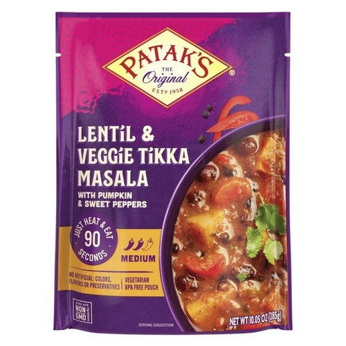 Lentil And Veggie Tikka Masala Meal 10.05 Oz(Case Of 6) by Patak's