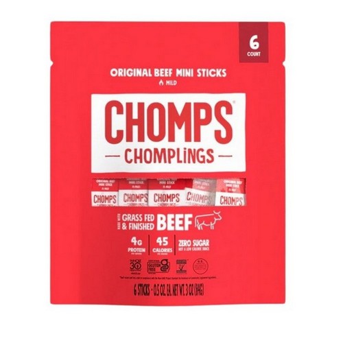Chomplings Original Beef Sticks 3 Oz(Case Of 10) by Chomps