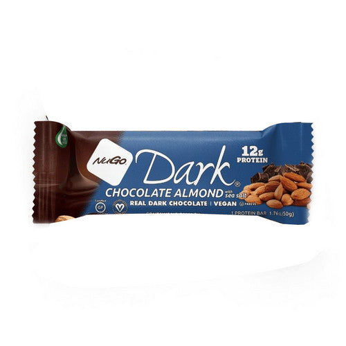 Dark Chocolate Almond with Sea Salt Protein Bar 1.76 Oz(Case Of 12) by Nugo