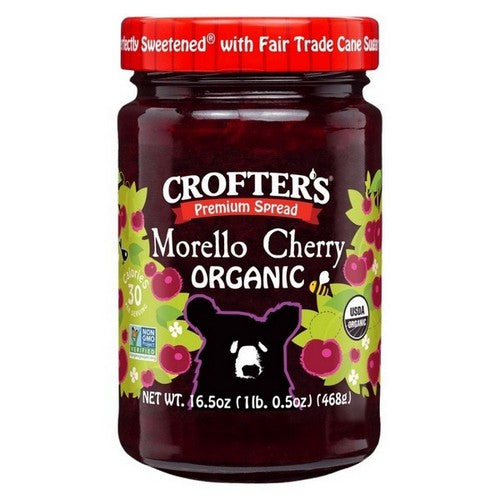 Organic Morello Cherry Premium Spread 16.5 Oz(Case Of 6) by Crofters