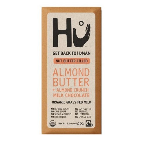 Almond Butter Plus Almond Crunch Milk Chocolate Bar 2.1 Oz(Case Of 6) by Hu