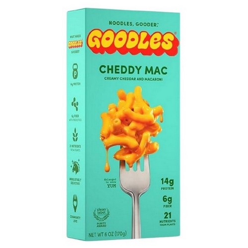 Cheddy Macaroni Creamy Cheddar Protein 6 Oz(Case Of 12) by Goodles