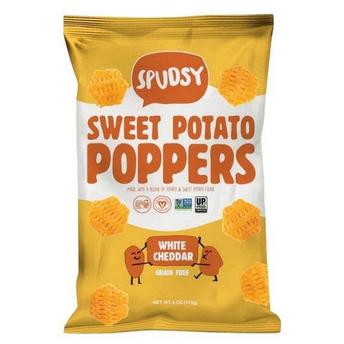 Sweet Potato Poppers White Cheddar 4 Oz(Case Of 9) by Spudsy