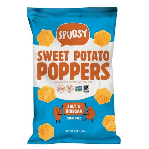 Sweet Potato Poppers Salt And Vinegar 4 Oz(Case Of 9) by Spudsy