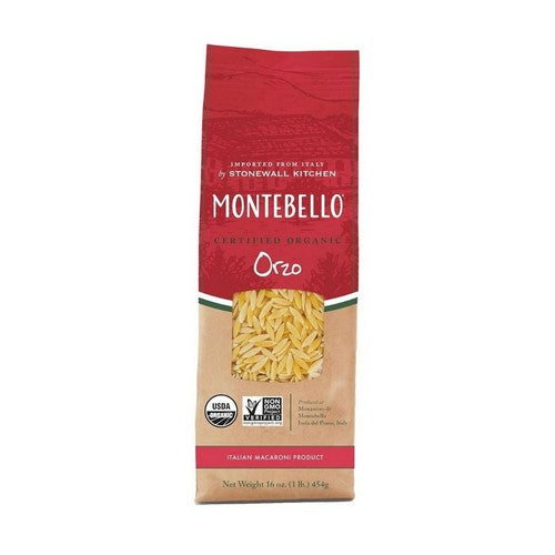 Organic Orzo Pasta 16 Oz (Case Of 12) by Montebello