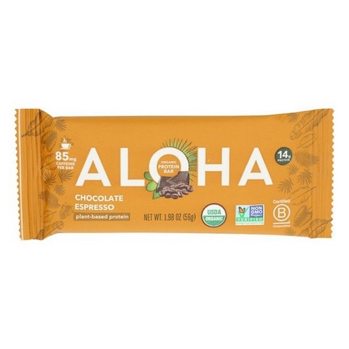 Espresso Protein Plus Caffeine Bar 1.98 Oz (Case Of 12) by Aloha