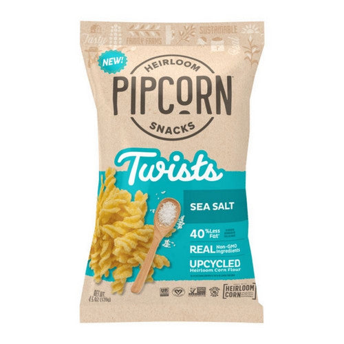 Twists Corn Sea Salt 4.5 Oz (Case Of 12) by Pipcorn