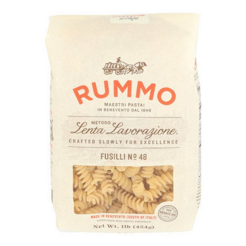Pasta Lenta Lavorazione Fusilli 1 Lb(Case Of 12) by Rummo