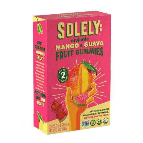 Organic Mango And Guava Fruit Gummies 3.5 Oz(Case Of 8) by Solely