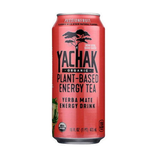 Organic Passion Fruit Yerba Mate Energy Tea 16 Oz(Case Of 12) by Yachak