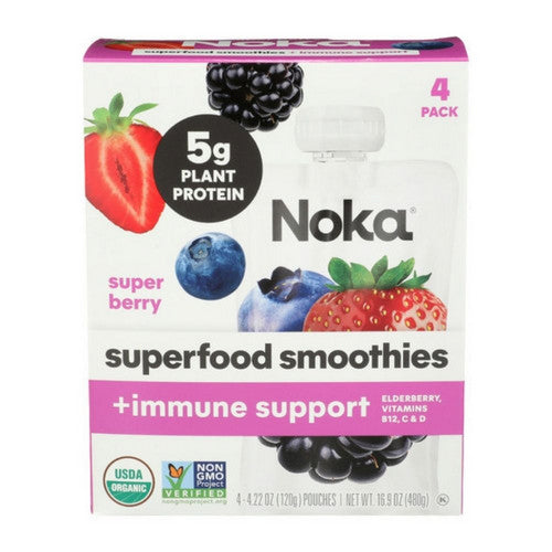 Super Berry Superfood Smoothie Immunity Boost 16.9 Oz(Case Of 6) by Noka