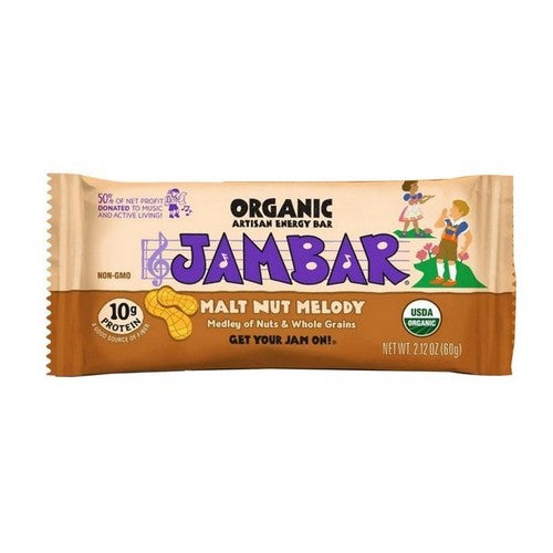 Organic Malt Nut Melody Bar 2.12 Oz(Case Of 12) by Jambar