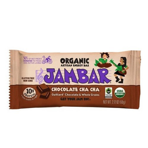 Organic Chocolate Cha Cha Bar 2.12 Oz(Case Of 12) by Jambar