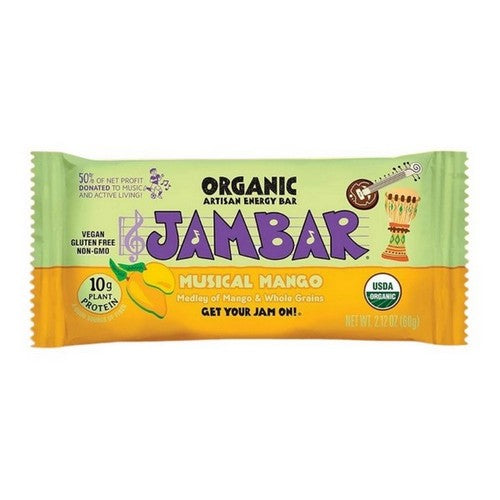 Organic Musical Mango Bar 2.12 Oz(Case Of 12) by Jambar
