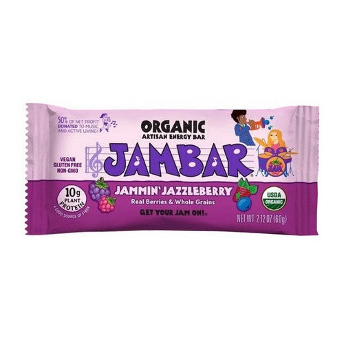 Organic Jammin Jazzleberry Bar 2.12 Oz(Case Of 12) by Jambar