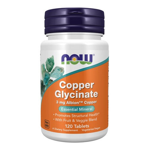 Copper Glycinate 120 tabs by Now Foods