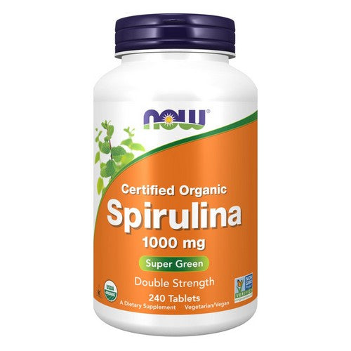 Spirulina Double Strength Organic 240 Tabs by Now Foods