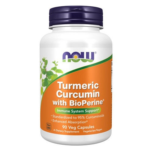 Turmeric Curcumin + Bioperine 90 VegCaps by Now Foods
