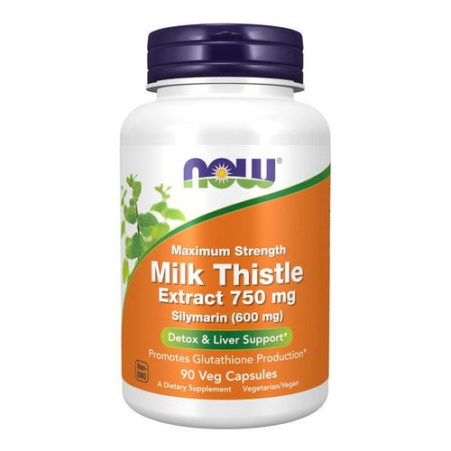 Milk Thistle Extract Maximum Strength Silymarin 90 VegCaps by Now Foods
