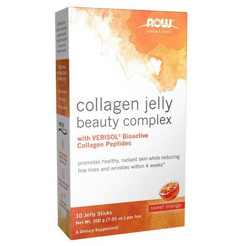 Collagen Jelly Beauty Complex Sweet Orange 7.05 Oz / (10 Jelly Sticks) by Now Foods