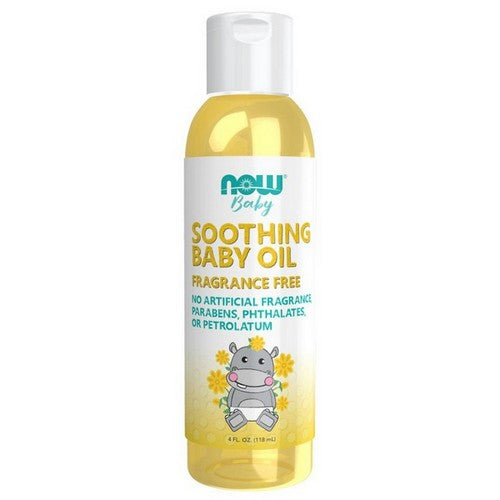 Soothing Baby Oil-Fragrance Free  4 Oz 4 Oz by Now Foods