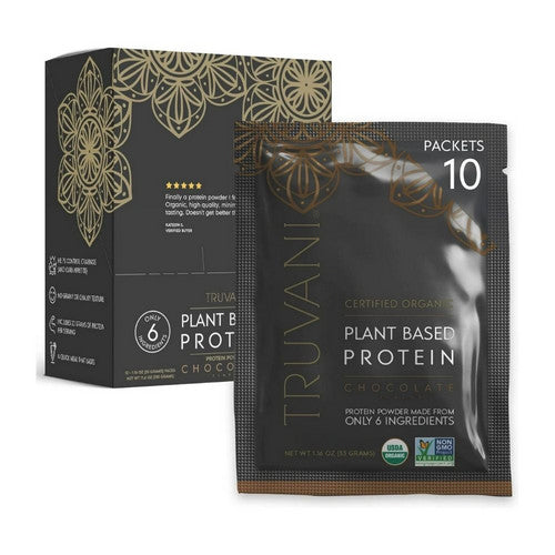 Organic Plant Based Protein Powder Chocolate 1.6 Oz by Truvani