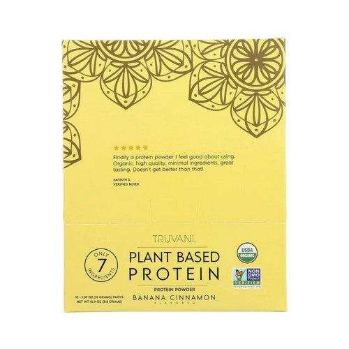 Organic Plant Based Protein Banana Cinnamon 1.09 Oz by Truvani