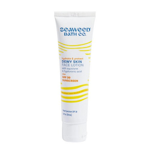 Dewy Skin Face Lotion SPF 30 Sunscreen 2 Oz by Seaweed Bath Co