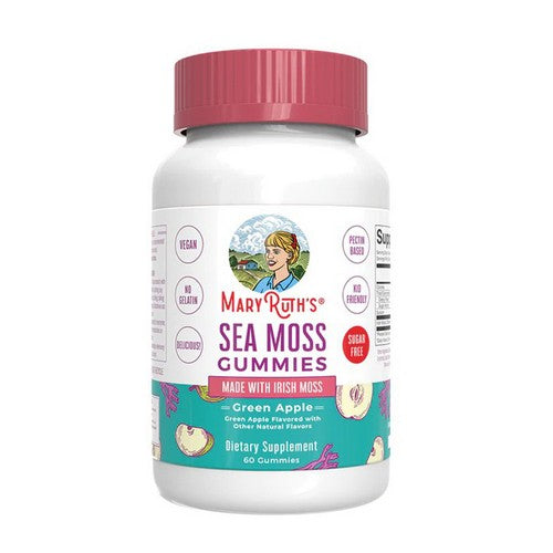 Irish Sea Moss Green Apple 60 Gummies by MaryRuth's