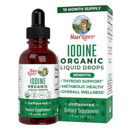 Organics Iodine Liquid Drops 1 Oz by MaryRuth's