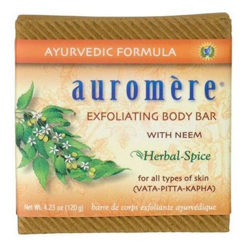 Exfoliating Body Bar With Neem Herbal Spice 4.23 Oz by Auromere