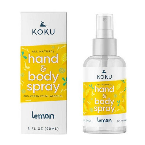 Hand Body Spray Lemon 3 Oz by Koku
