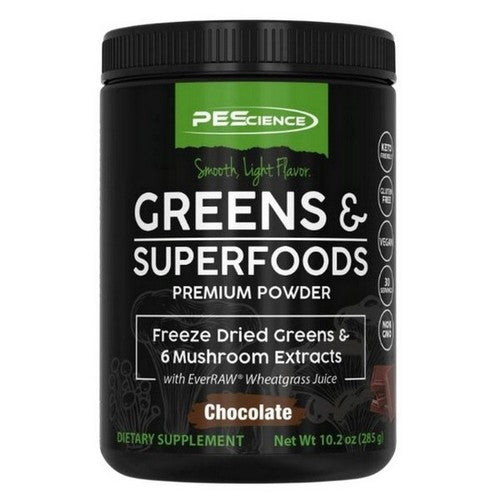 Greens And Superfoods Powder Chocolate 10.2 Oz by Pescience