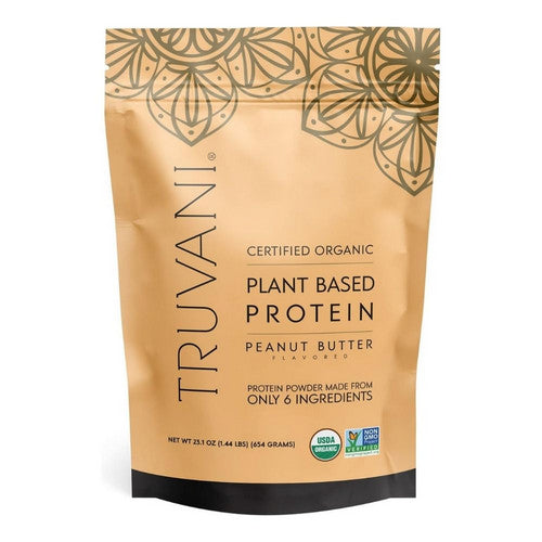 Organic Plant Base Protein Peanut Butter 23.1 Oz by Truvani